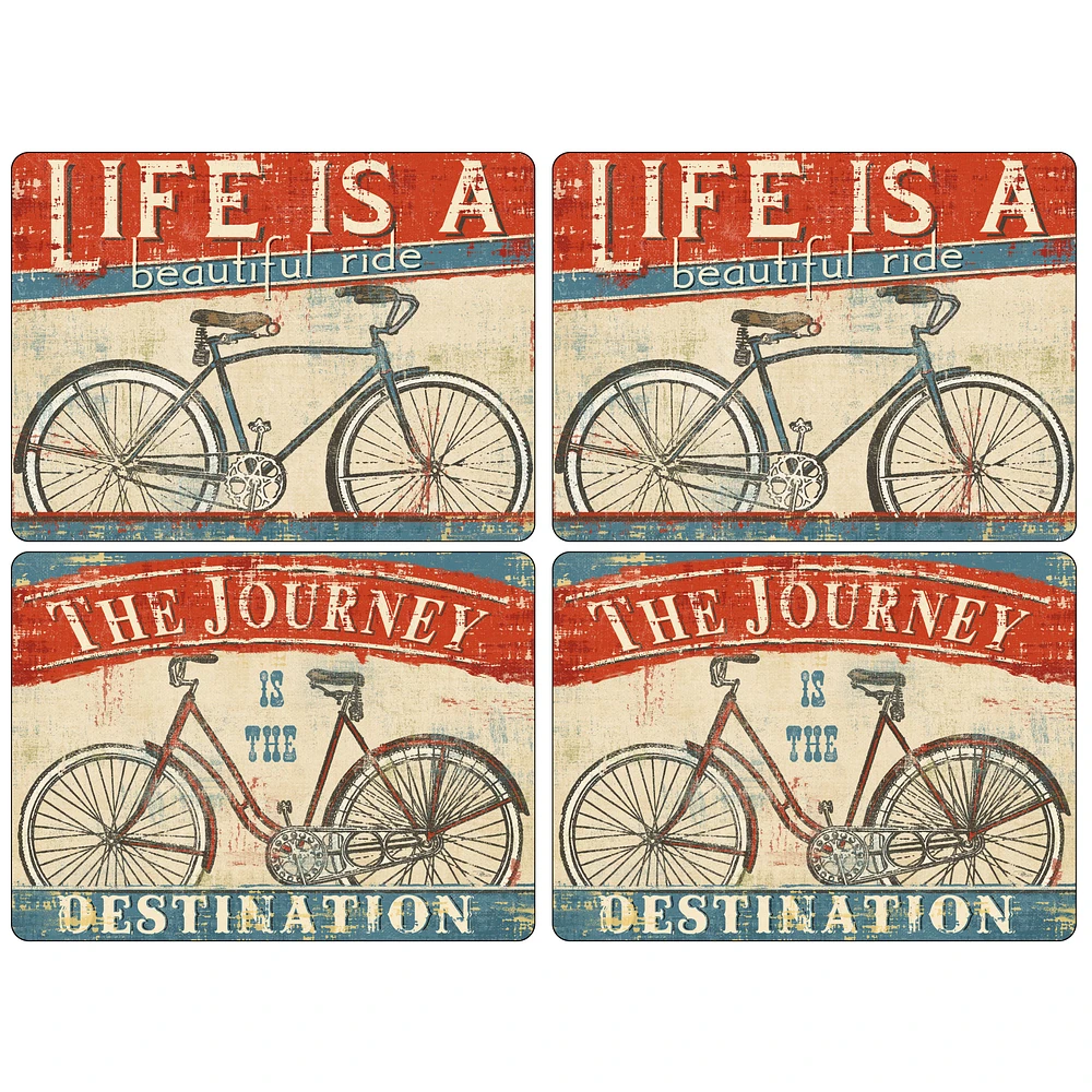 Set of 4 Beautiful Ride Placemats by Pimpernel