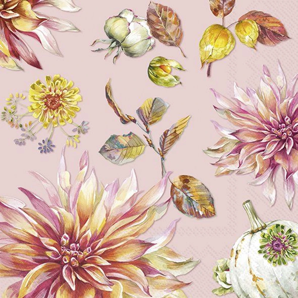 Dahlia Dream Luncheon Napkins, pack of 20