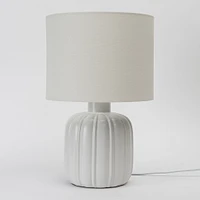 Shana Ceramic Table Lamp with Pumpkin Shaped Base