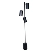 Studio 99 Matte Black Floor Lamp with 3 Lights