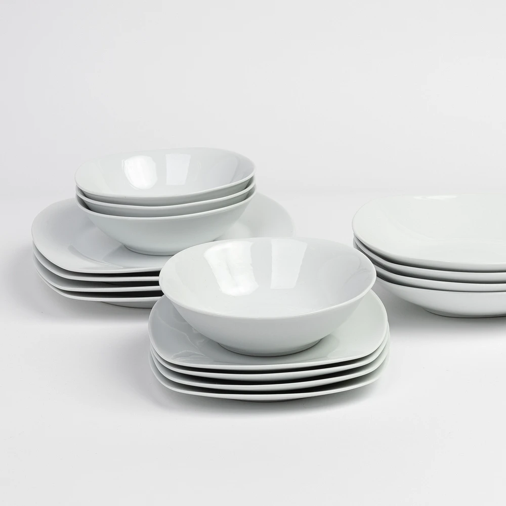 Morgan 16-Piece Dinnerware Set by LC Studio