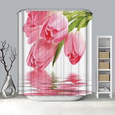Flower Drop Shower Curtain