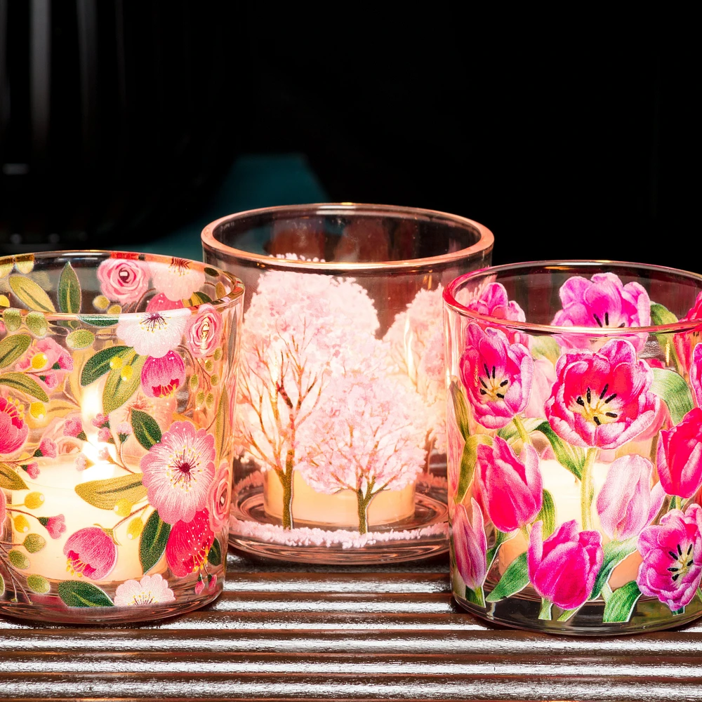 Abbott Bright Florals Votive, Assorted