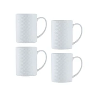 Maxwell & Williams Set of 4 Diamonds Straight Mugs - 400ml