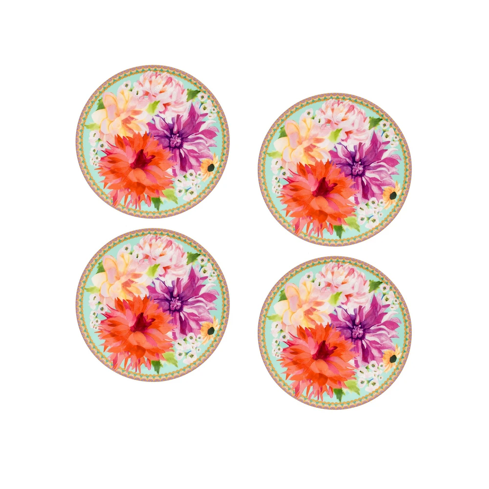 Maxwell & Williams Set of 4 Dahlia Coupe Plates - 19.5cm