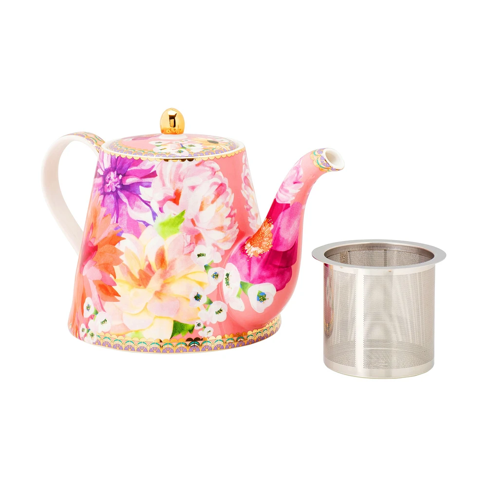 Maxwell & Williams Dahlia Pink Teapot - 1L