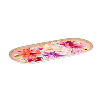 Maxwell & Williams Set of 2 Dahlia Pink Oval Platters - 33 x 15cm