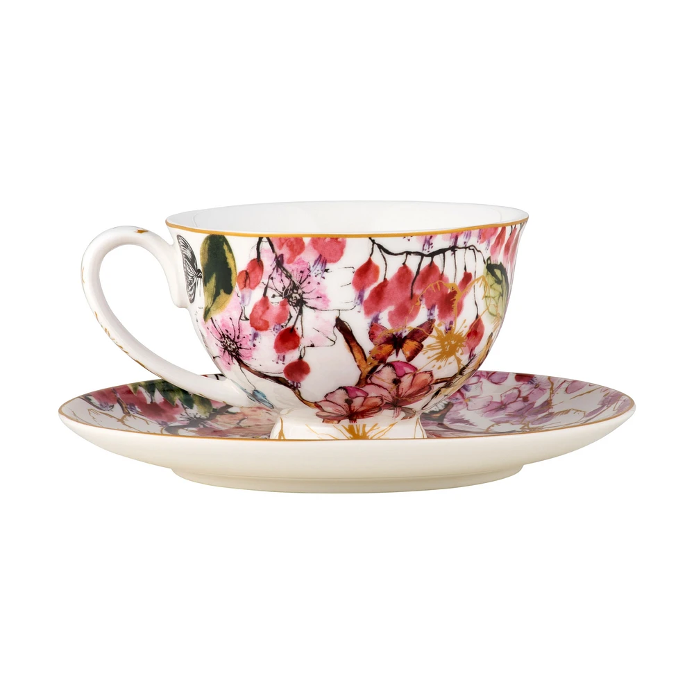 Maxwell & Williams Set of 2 Enchantment Cups & Saucers - 200ml