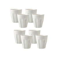 Maxwell & Williams Set of 8 Sala White Latte Cups - 265ml