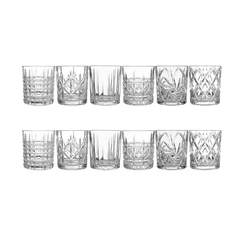 Maxwell & Williams ensemble de 12 verres « Old Fashioned » - 320 ml