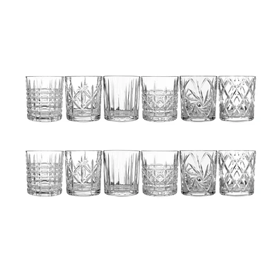 Maxwell & Williams ensemble de 12 verres « Old Fashioned » - 320 ml