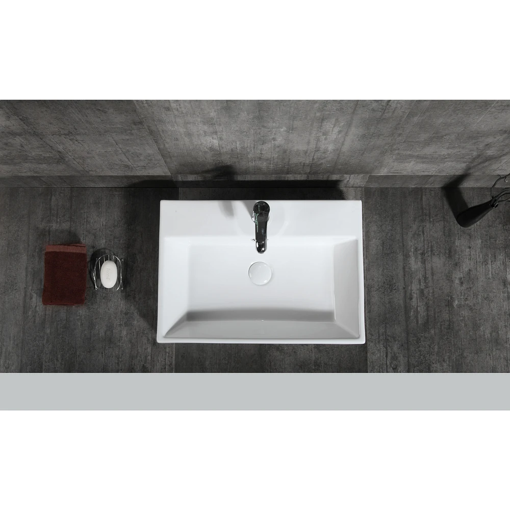 Zarek Above-Counter Ceramic Basin