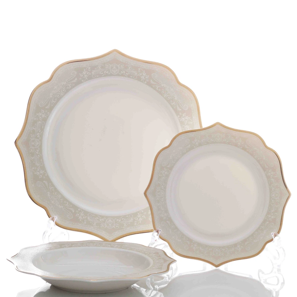 Chateau 18-Piece Bone China Dinnerware Set by Brilliant