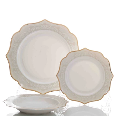 Chateau -Piece Bone China Dinnerware Set by Brilliant