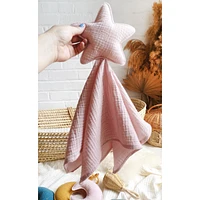 Baby Star Security Blanket, Set of 2 - White & Pink