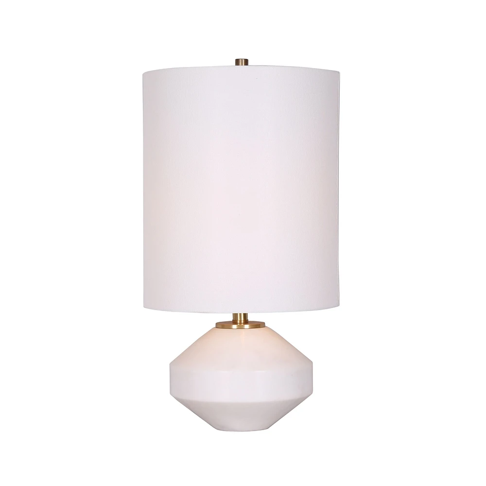 Lampe de table en marbre 21 po par Luce Lumen