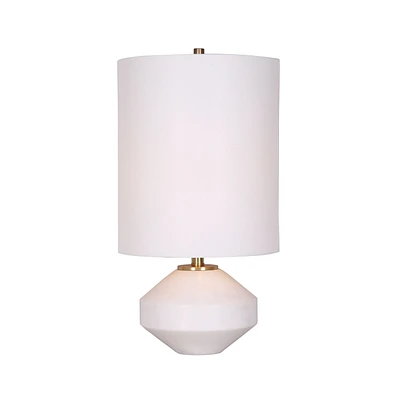 Lampe de table en marbre 21 po par Luce Lumen