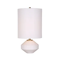 Lampe de table en marbre 21 po par Luce Lumen