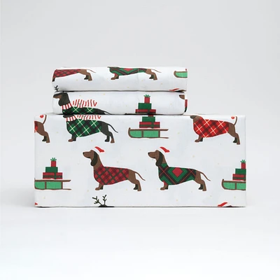 Holiday Dogs Flannel Sheet Set