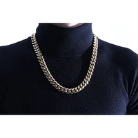 Collier à maillons cubains de mm de 24 po par Luenzo