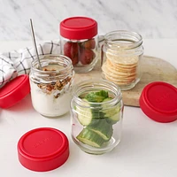 Set of 4 Cuisipro Leakproof Glass Jars