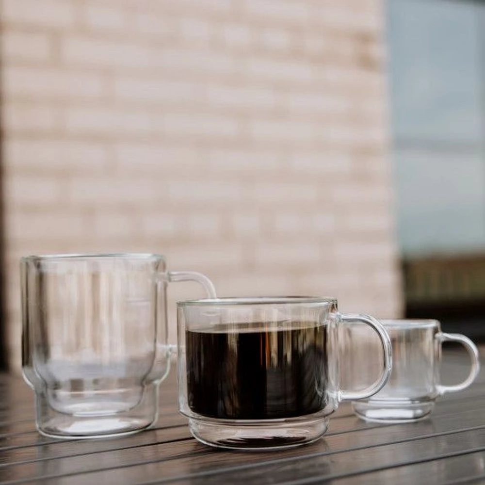 Double Double Stackable Espresso Cups by Brilliant