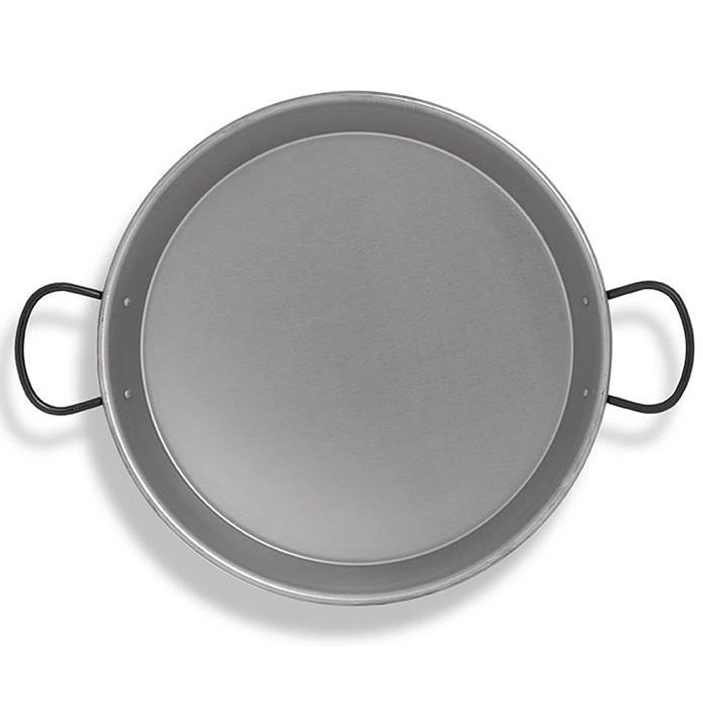 Paella Pan Polished Steel - 38cm by Vaello