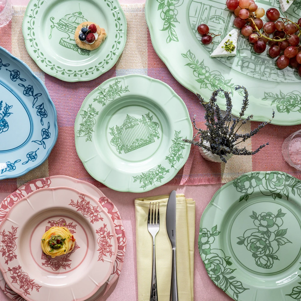Josephine Cake Serving with Dome - Dusty Pink