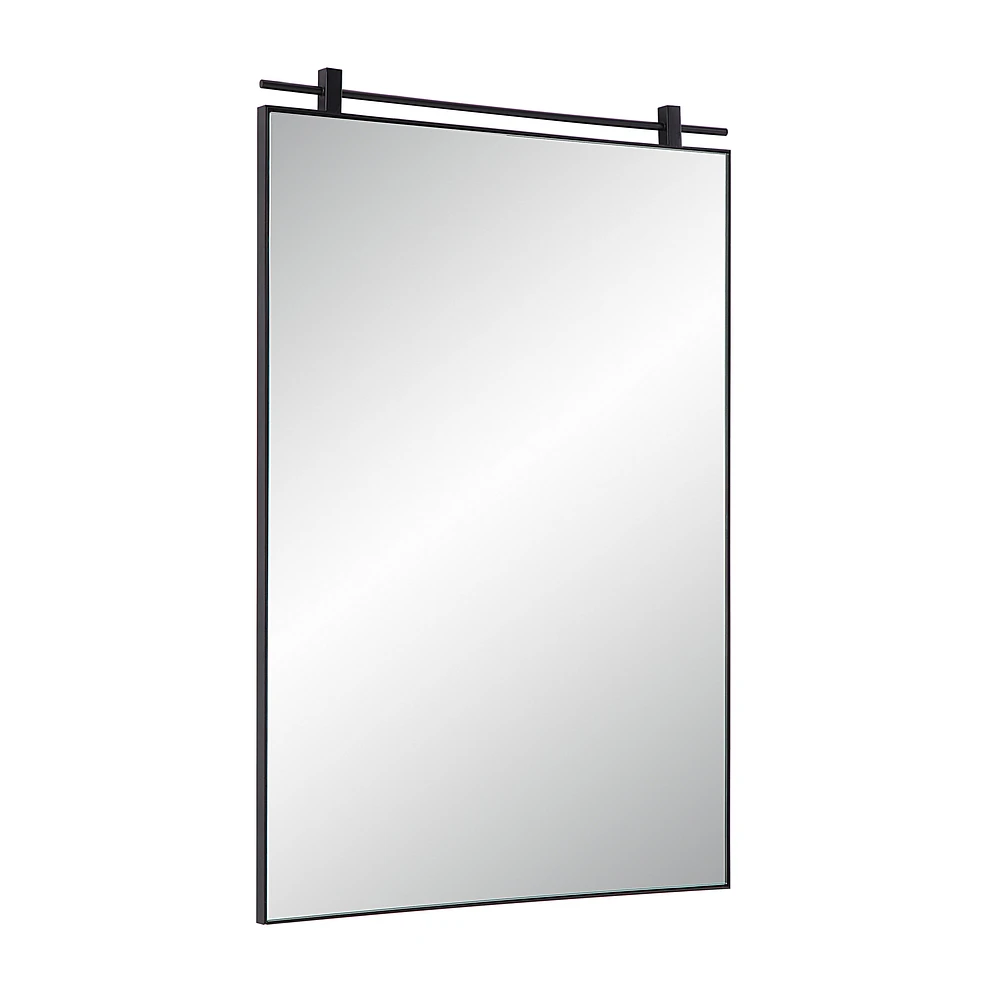 Miroir rectangulaire Titel noir mat