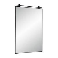 Miroir rectangulaire Titel noir mat