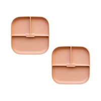 Minika Plate with Suction, Pack of 2