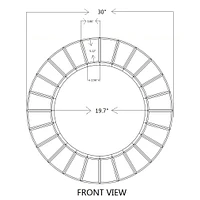 Bellamy All-Glass Round Mirror