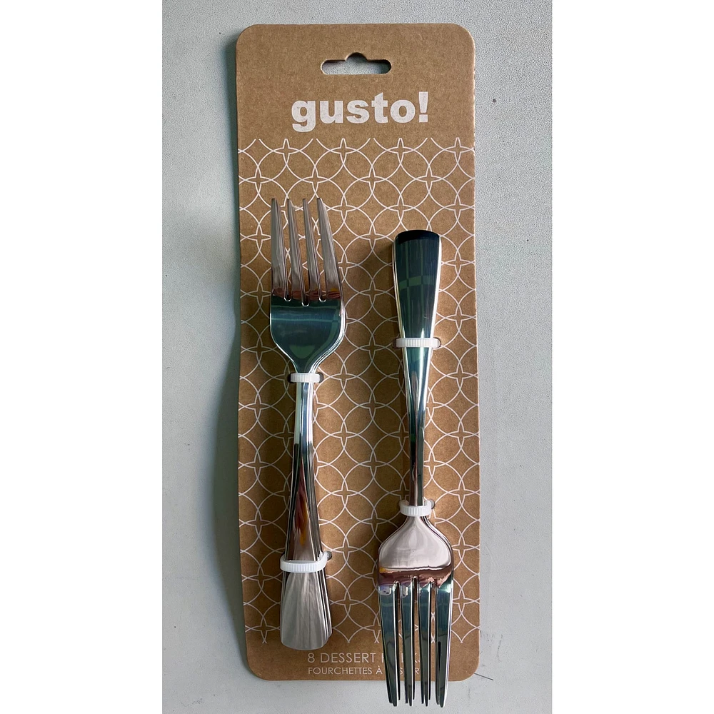 gusto! Verve Set  of 8 Dessert Forks