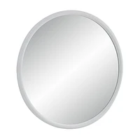 Porpoise 36" Tall Round Mirror, Matte White