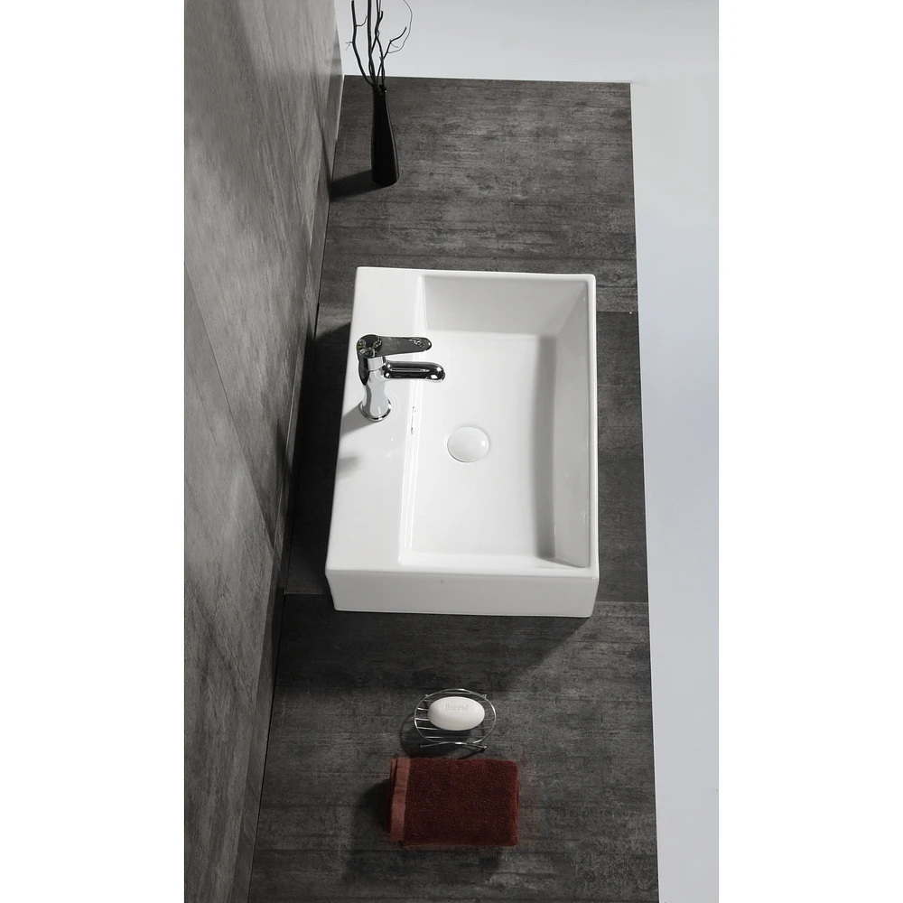 Zarek Above-Counter Ceramic Basin