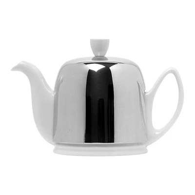 White Teapot 4 Cups by Guy Degrenne