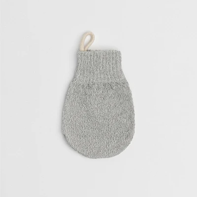 Grey Exfoliating Bath Mitten