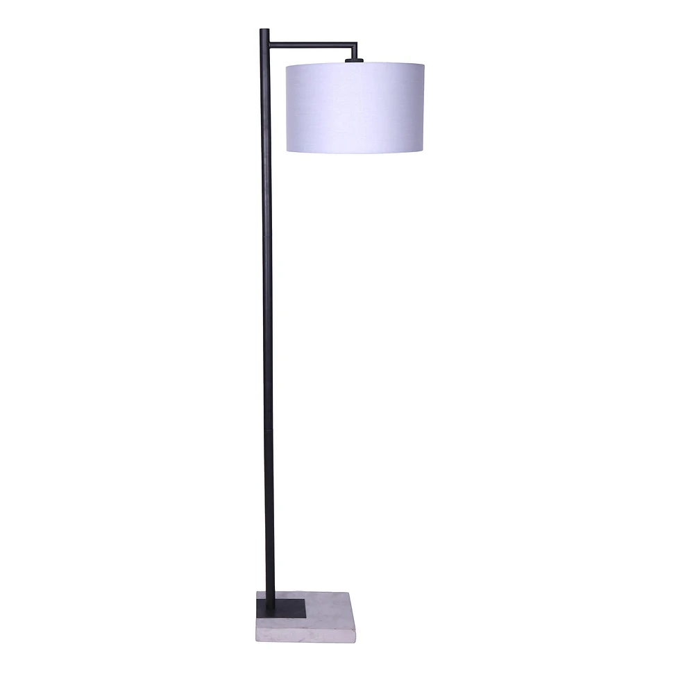 Lampe de plancher « Zoey » - noir / gris