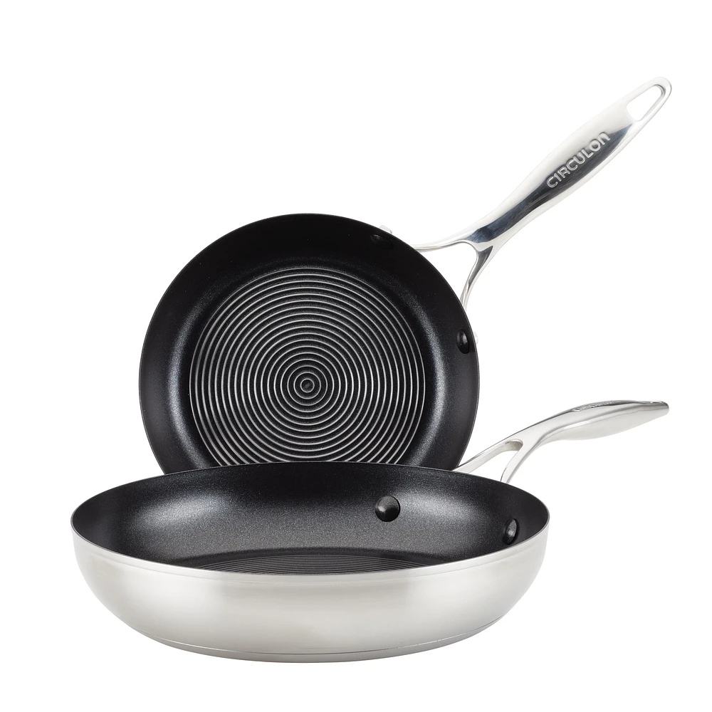 Set of 2 Circulon Steel Shield S-Series Nonstick Pan