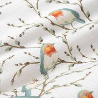 Chickadees  Flannel Sheet Set