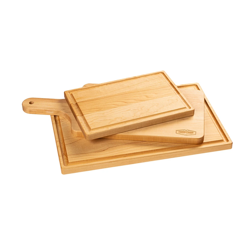 Set of 3 Maple Wood Serving Boards