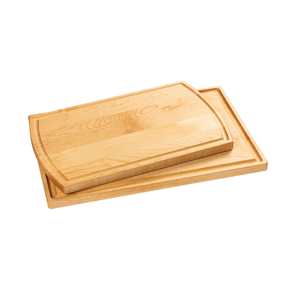 Set of 2 Maple Wood Cutting Boards