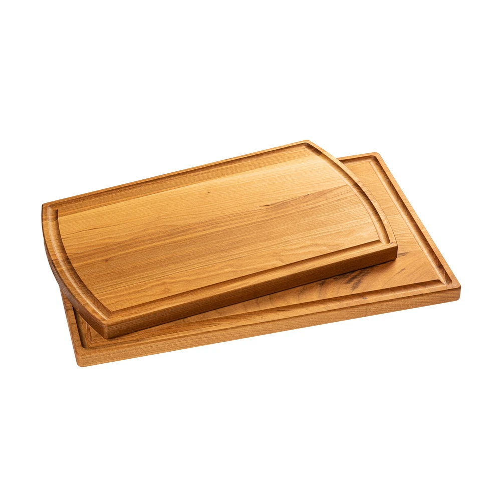 Set of 2 Cherry Wood Cutting Boards