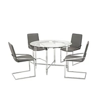 Jayden 5-Piece Dining Set - Grey