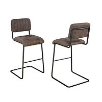 Set of 2 Damien Bar stools 37"