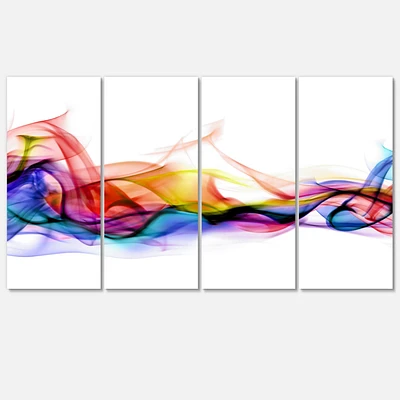 Abstract Smoke Canvas Wall Art - 4 Panels