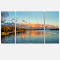 Autumn Sunset Panorama  Canvas Wall Art