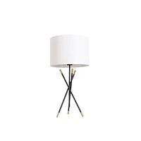 London Tripod Table Lamp - Black/Gold