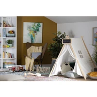 Sweedi Scandinavian Chalkboard Play Tent with White and Natural by South Shore Furniture