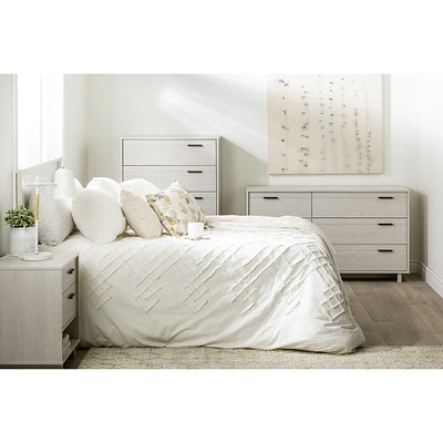 Fynn Full Headboard - Modern Style Winter Oak by South Shore Furniture